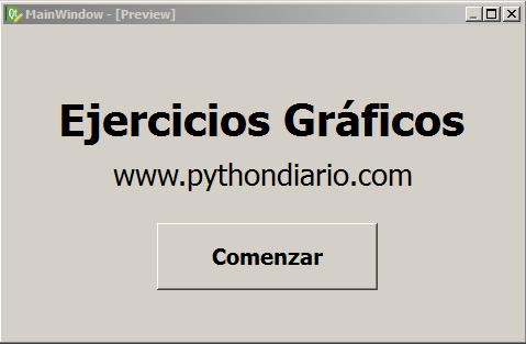 Ejercicios Python con librería PyQt4